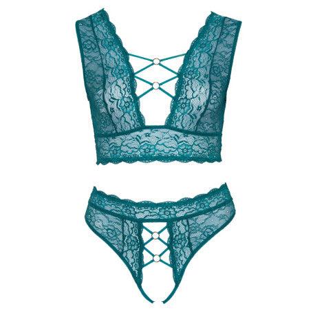 Completo intimo reggiseno mutande in pizzo Set
